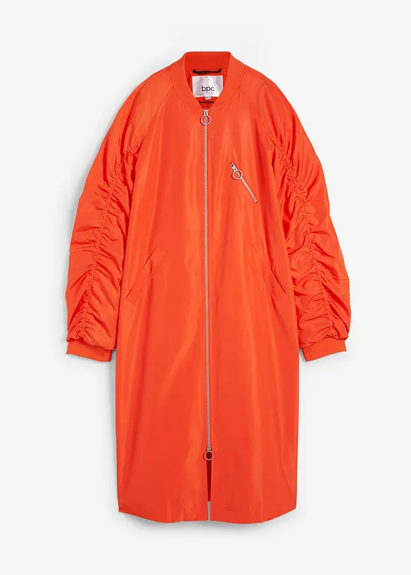 Lange jas met gebreide kraag, bonprix