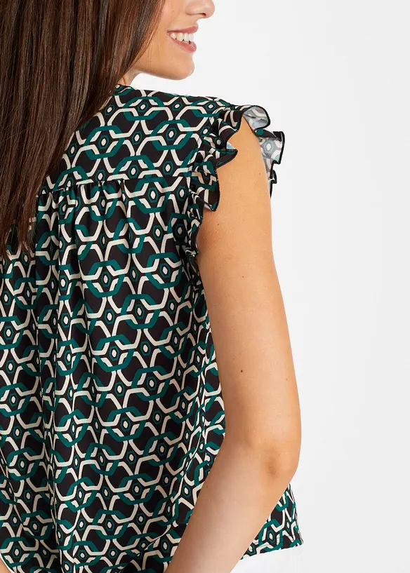 Gedessineerde blousetop, bonprix