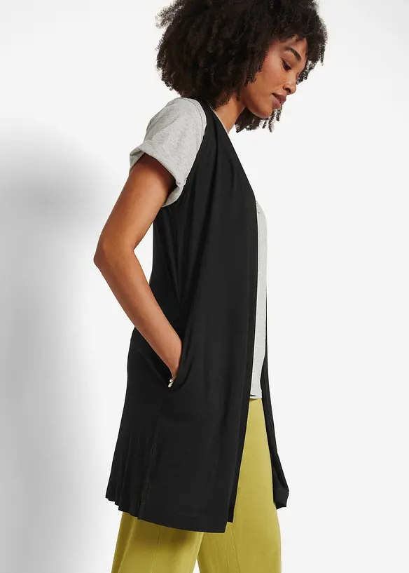 Mouwloos vest van viscose, bonprix