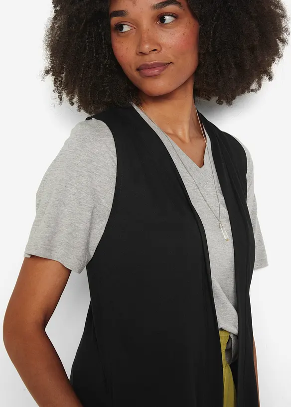 Mouwloos vest van viscose, bonprix