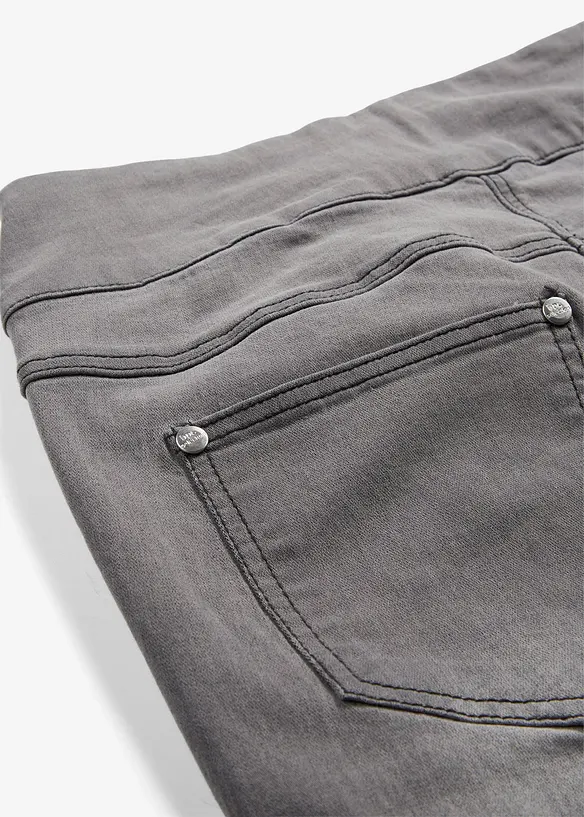 Straight jeans mid waist, super stretch met comfortband, bonprix