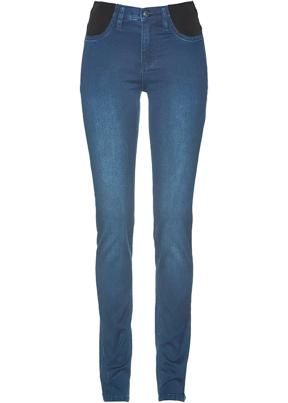 Skinny stretch jeans met mid waist, bonprix