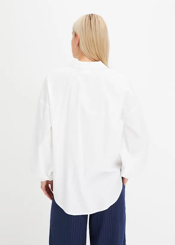Oversized blouse van puur katoen, bonprix
