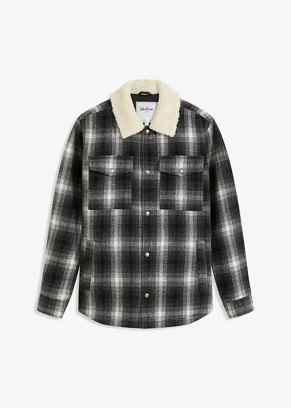 Overshirt met teddy kraag, bonprix