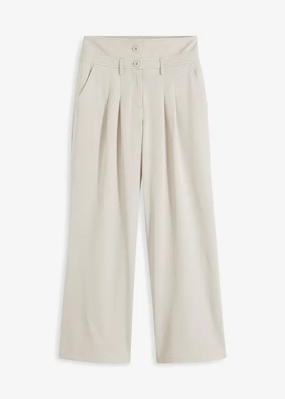 Wijd uitlopende broek met high waist, bonprix
