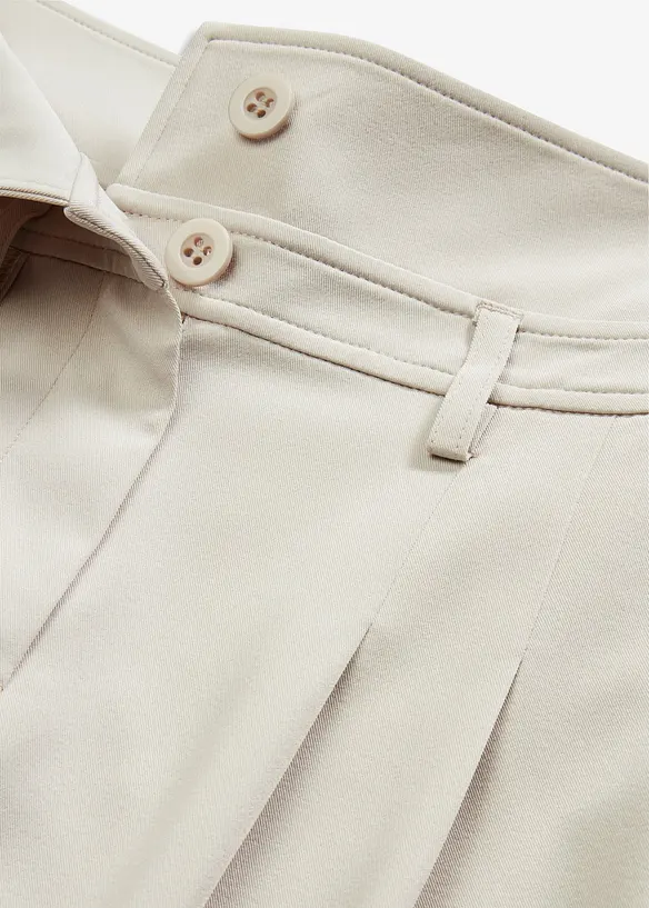 Wijd uitlopende broek met high waist, bonprix