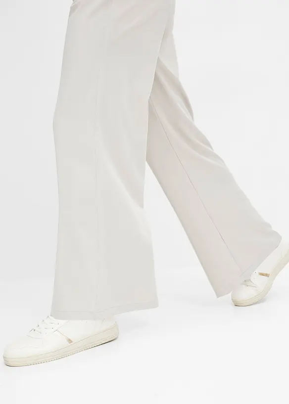 Wijd uitlopende broek met high waist, bonprix