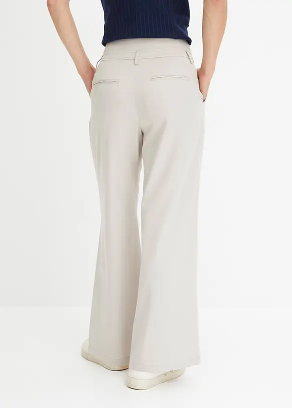 Wijd uitlopende broek met high waist, bonprix