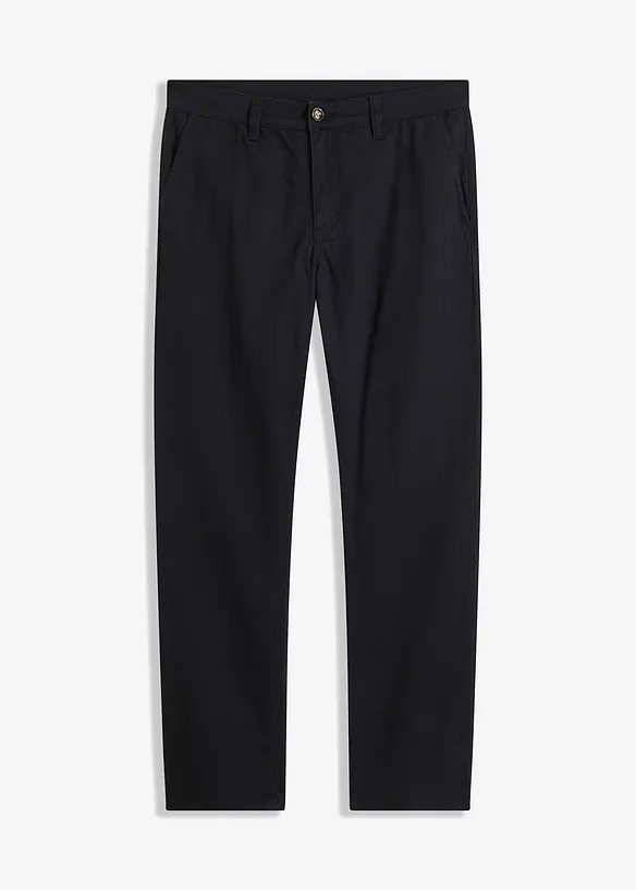 Relaxed fit stretch chino met biologisch katoen, straight, bonprix