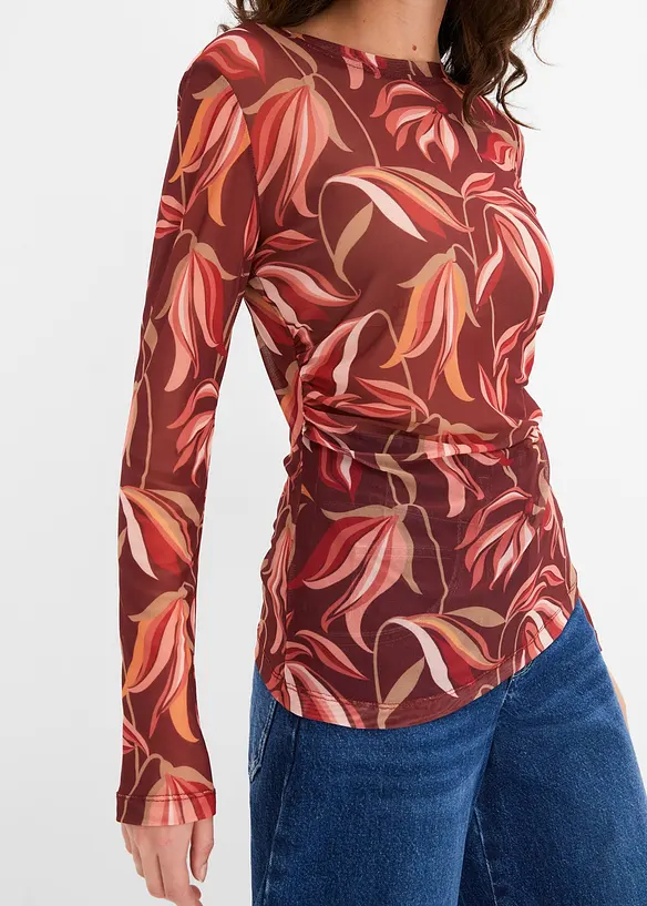 Longsleeve van mesh, bonprix