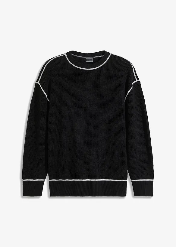 Trui met gerecycled katoen, loose fit, bonprix