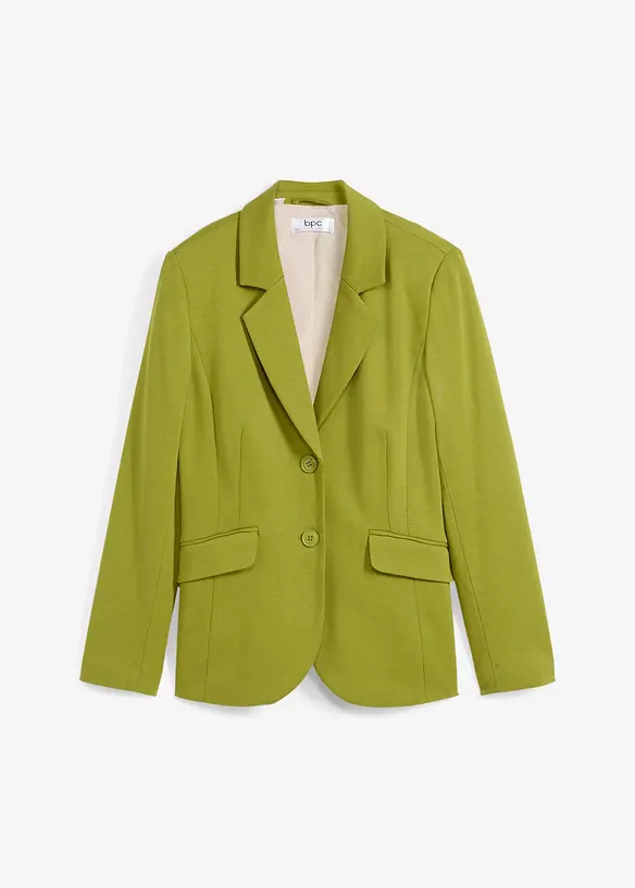 Getailleerde blazer van katoen-jersey, bonprix