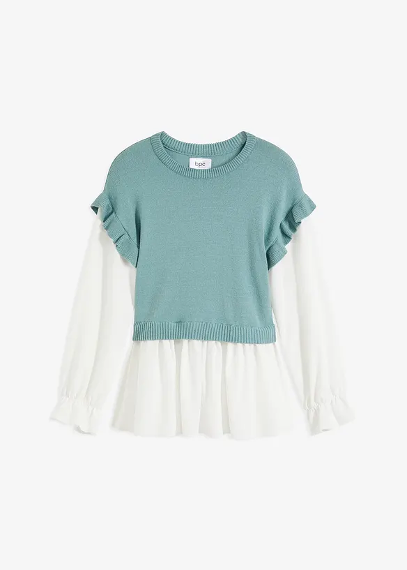 Trui met blouse-inzet, bonprix