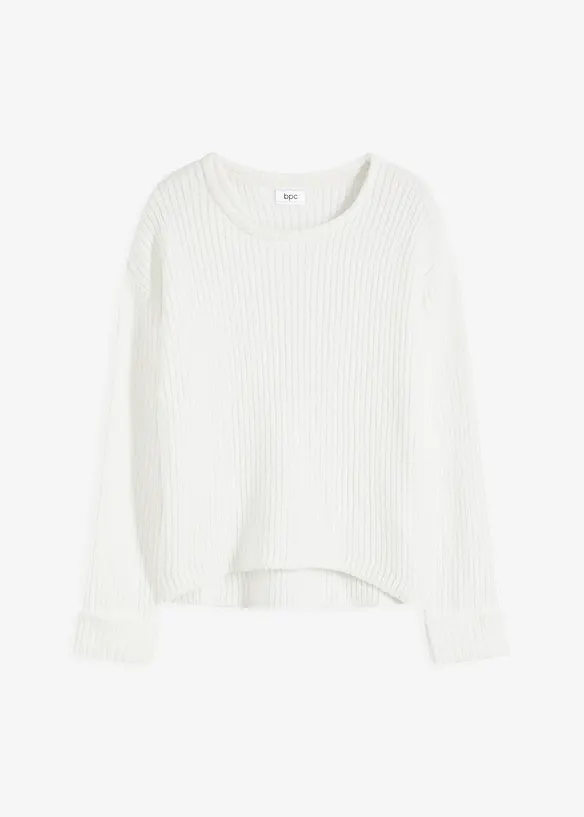 Oversized trui van zachte chenille, bonprix