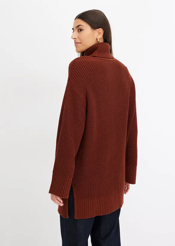 Oversized coltrui in een katoenmix, bonprix
