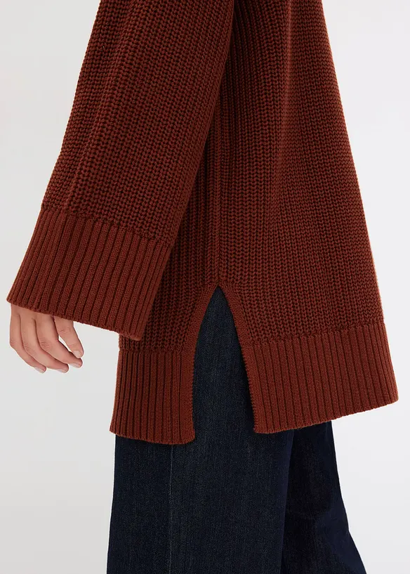 Oversized coltrui in een katoenmix, bonprix