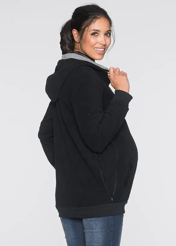 Fleece 2-in-1 zwangerschapsvest/draagvest, bonprix