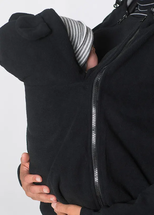 Fleece 2-in-1 zwangerschapsvest/draagvest, bonprix