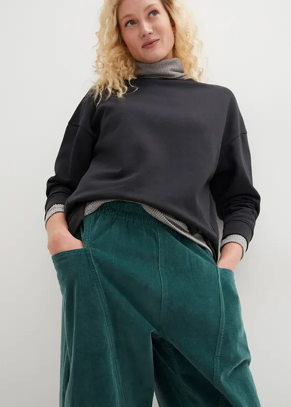 Comfortabele corduroy broek van katoenmix, bonprix