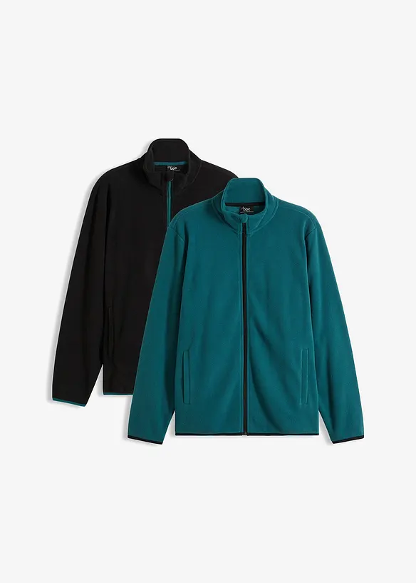 Fleece vest (set van 2), bonprix