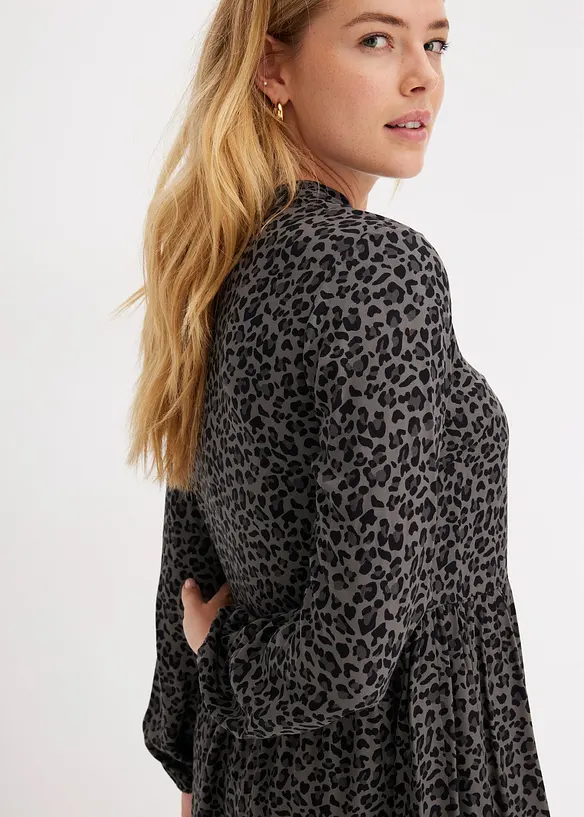 Midi jurk van viscose, bonprix