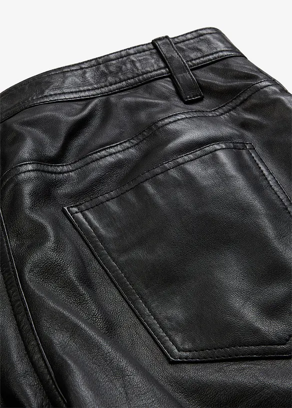 Leren broek van lamsnappa, bonprix
