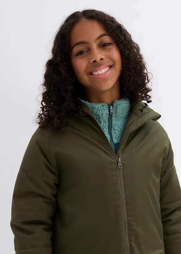Meisjes winterparka met capuchon, bonprix