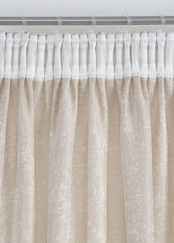 Jacquard gordijn met glans (1 stuk), bonprix
