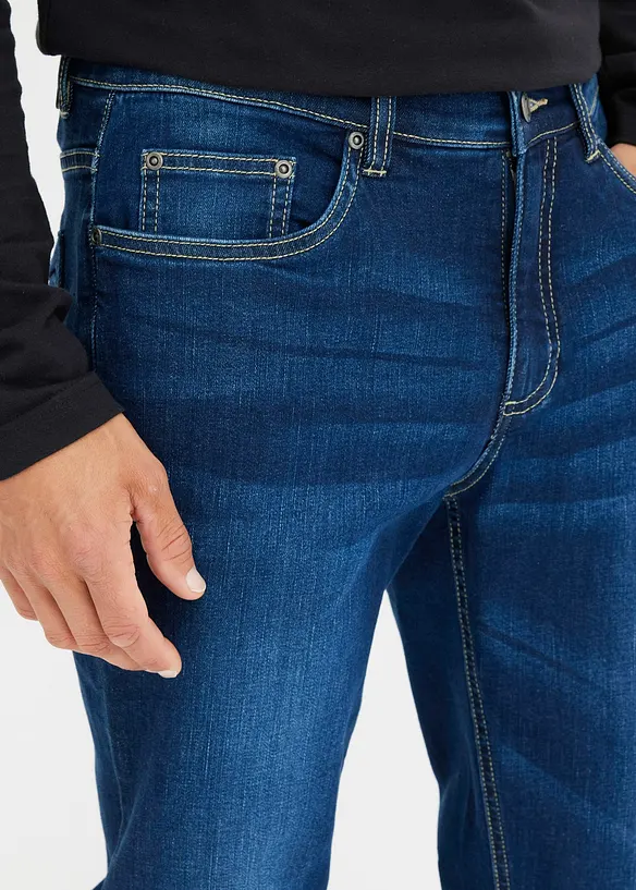 Regular fit stretch jeans, tapered, bonprix