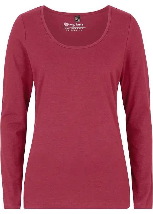 Longsleeve met ronde hals, bonprix