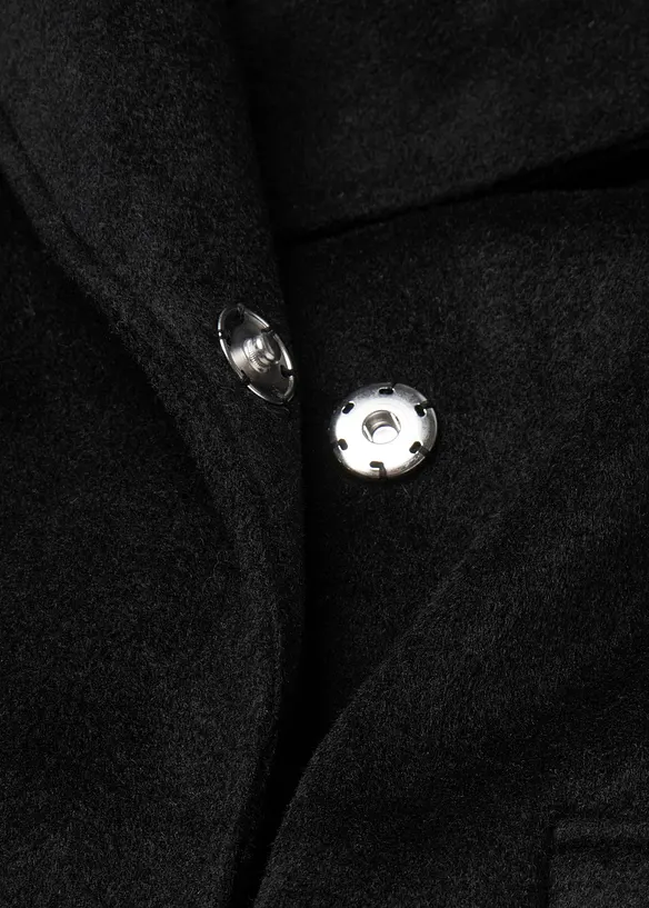 Lange jas in wollen look, bonprix