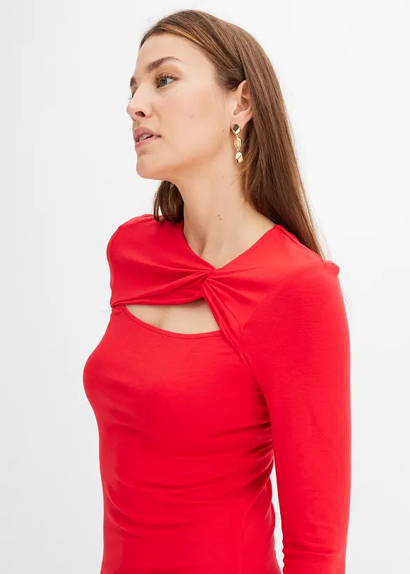 Shirt met knoopdetail, bonprix