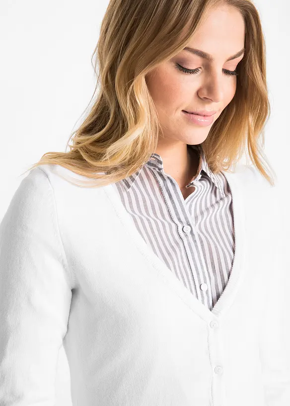 Basic vest met knoopsluiting, bonprix