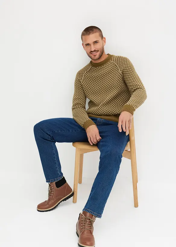 Classic fit stretch jeans, straight, bonprix