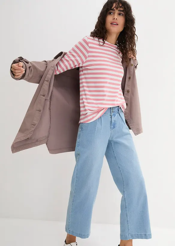 Shirt met 3/4 mouwen en boothals, bonprix