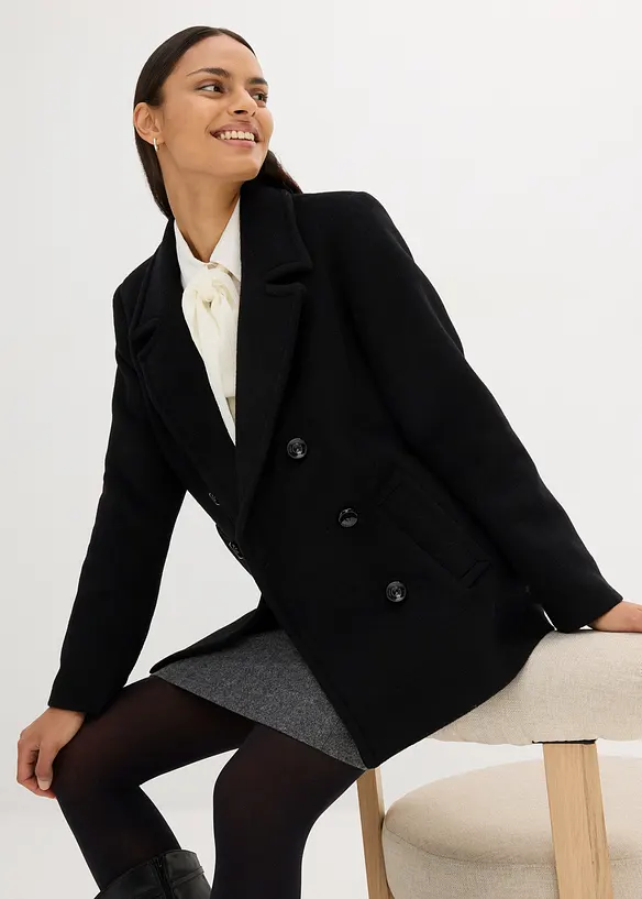 Peacoat van wolmix, bonprix