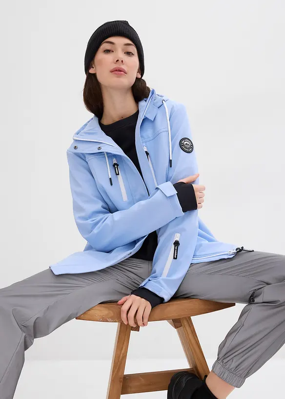 Softshell jas, waterafstotend, bonprix