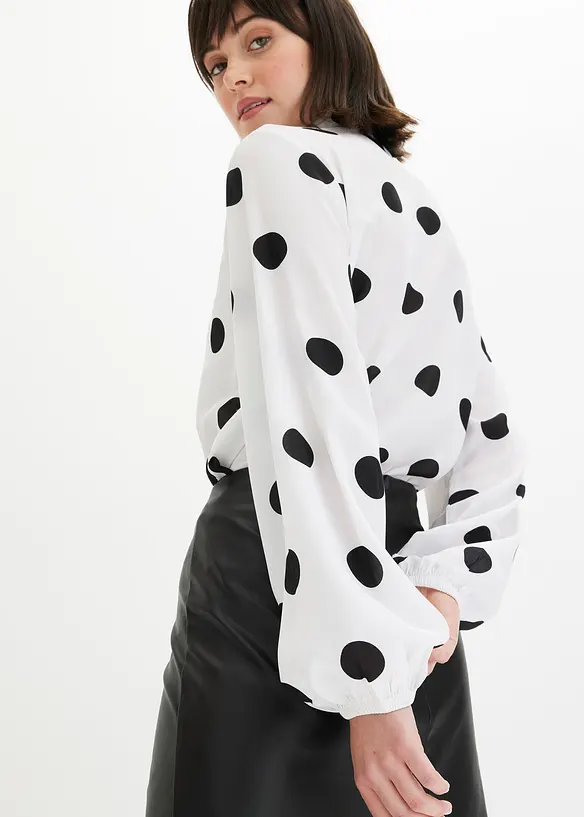 Blouse met strik, bonprix