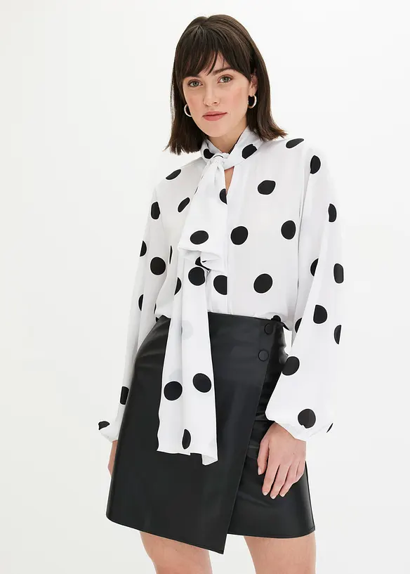 Blouse met strik, bonprix