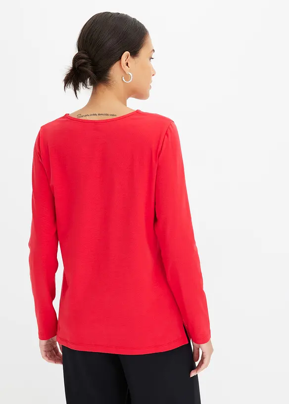 Longsleeve met eyelets, bonprix