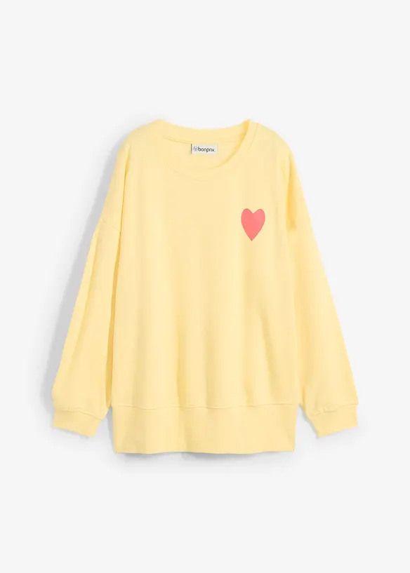 Oversized sweater van biologisch katoen, bonprix