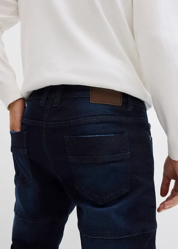 Slim fit cargo stretch jeans, straight, bonprix