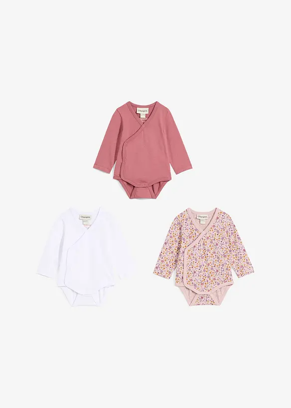 Baby rompertje van biologisch katoen (set van 3), bonprix