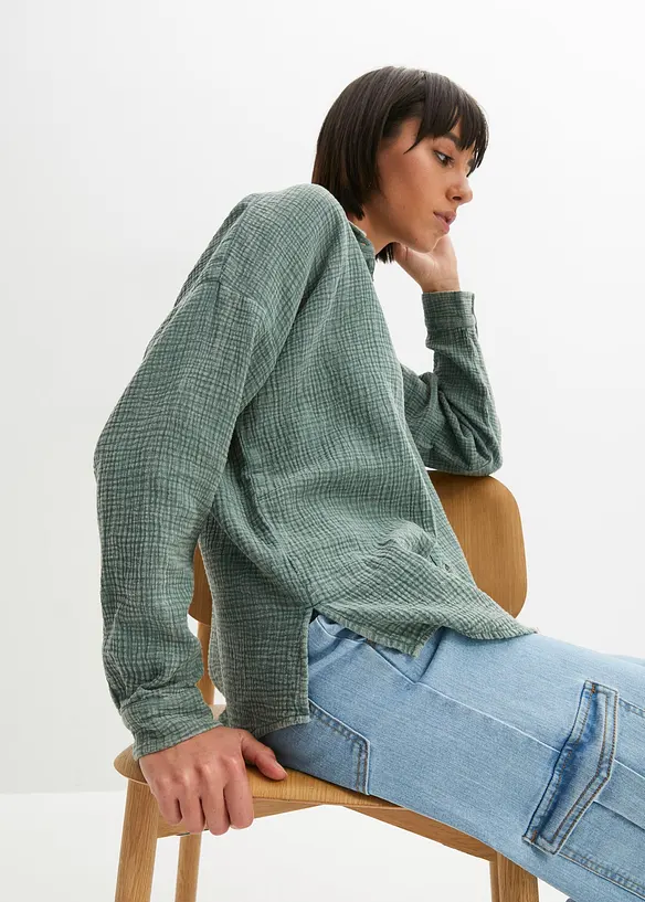 Blouse van mousseline, bonprix