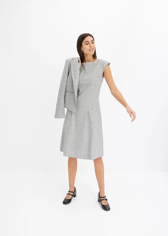 Glencheck jurk, bonprix