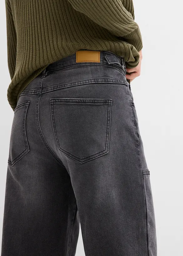 Wide leg jeans, mid waist, bonprix