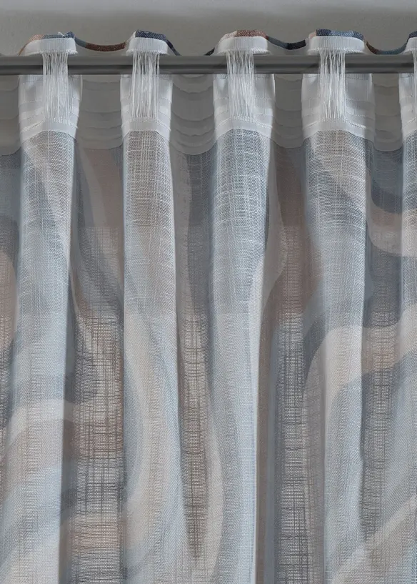 Jacquard gordijn met gerecycled polyester (1 stuk), bonprix