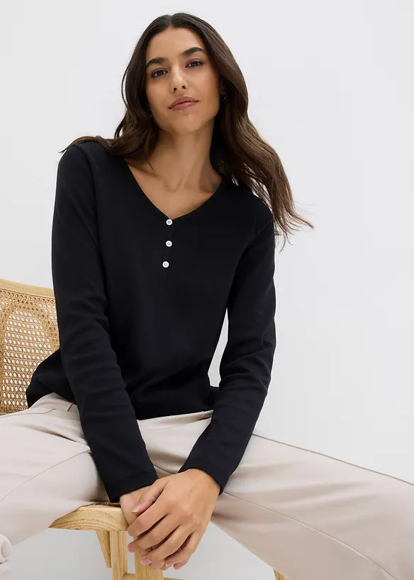 Longsleeve van biologisch katoen, bonprix