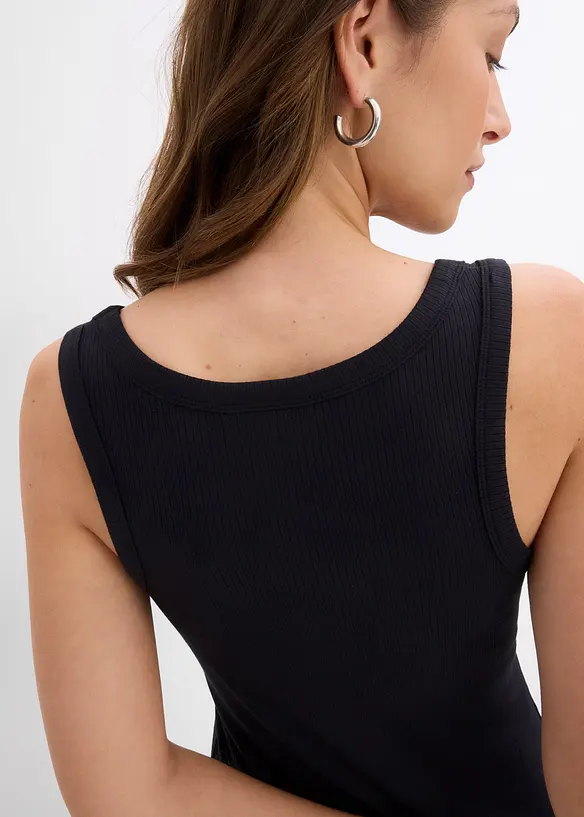 Ribtop met zacht viscose, bonprix