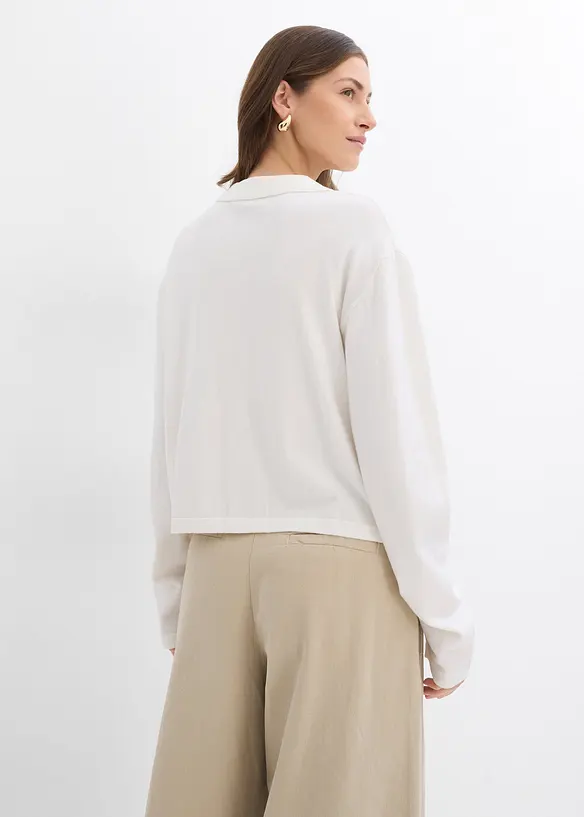 Kort fijngebreid vest, bonprix